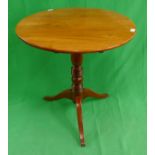 Mahogany tilt top tripod table