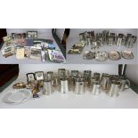 Large collection of Bentley associated items to include tankards, ashtrays, ephemera, photos, badges