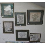 Collection of framed maps