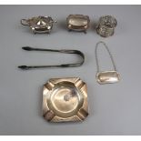 Collection of hallmarked silver - Approx weight 213g