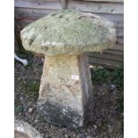 Large antique Cotswold stone staddle stone