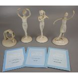 Set of 4 The Royal Ballet porcelain figures