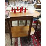 Art Deco tea trolley with glasses etc.