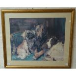 Print of dogs - Approx IS: 50cm x 62cm