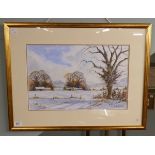 Watercolour - First Fall by Ian Ridley - Approx IS: 30cm x 45cm