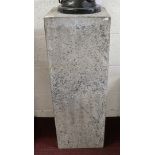 Large heavy stone pedestal