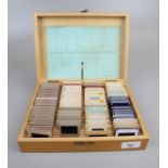 Collection of cased slides