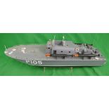 English torpedo boat - remote control without remote - Approx L:98cm