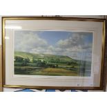 L/E signed print - Downland Splendour by Frank Wotton with COA