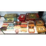 Collection of old tins