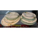 Collection of Homeleigh ware Mayfair pattern plates