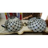 Pair of Tiffany style ceiling lights