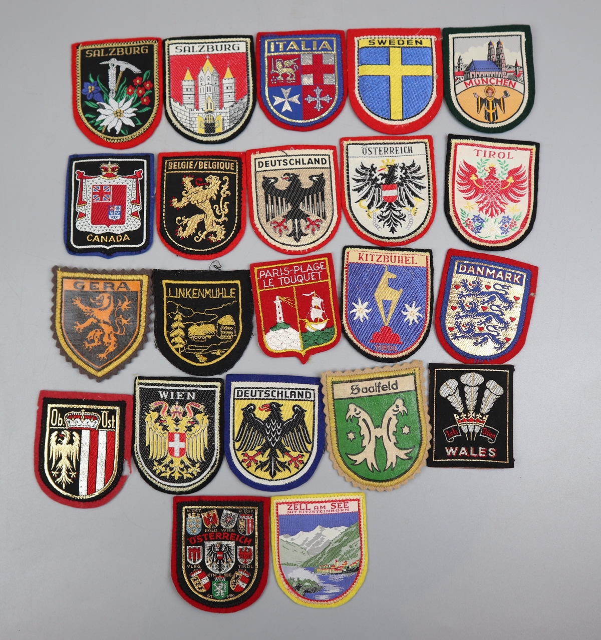 Collection of patch badges