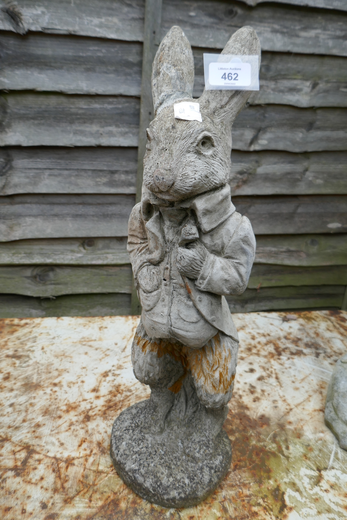 Stone statue of Peter Rabbit - Approx height: 54cm