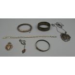 Collection of silver jewellery