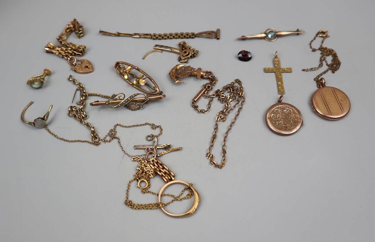 Collection of gold and yellow metal