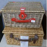 Two picnic hampers
