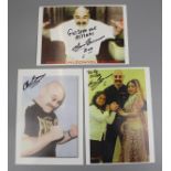 3 signed Charles Bronson photos