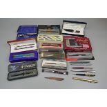 Large collection of pens etc to include Parker and silver