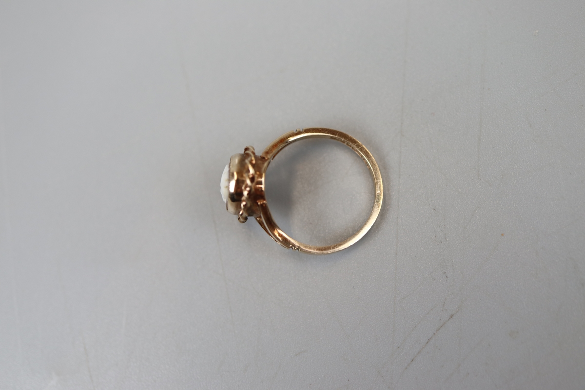 Gold cameo ring - Size L½ - Bild 3 aus 3