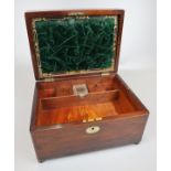 Unusual rosewood writing box