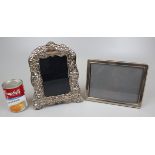 2 hallmarked silver photo frames