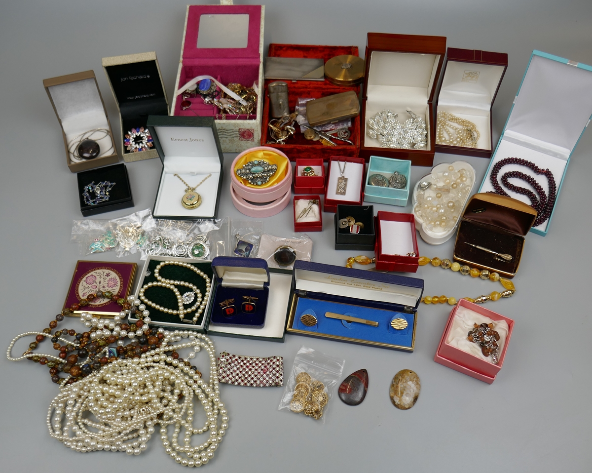 Collection of costume jewellery etc