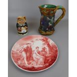 Ceramics to include jugs and early plate