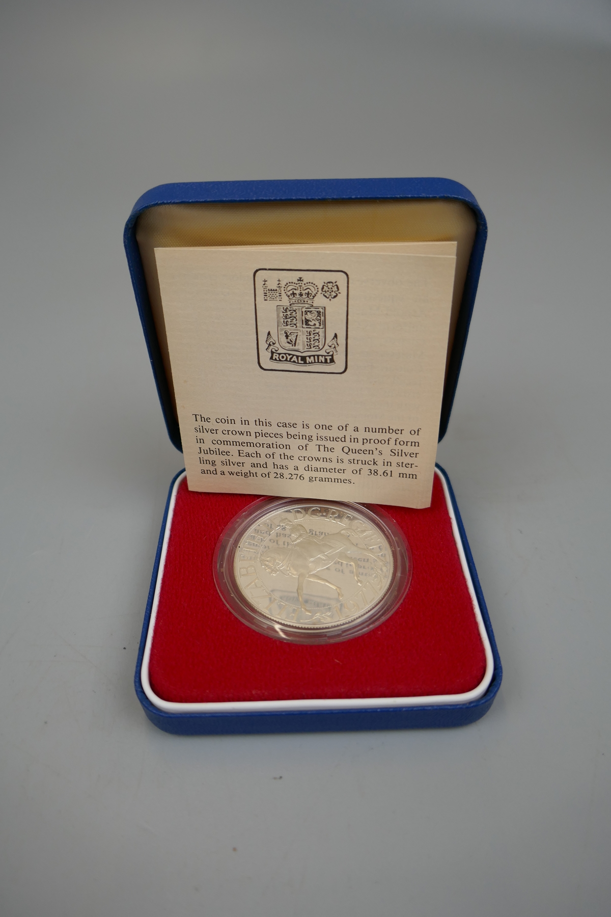 Royal Mint Queens Silver Jubilee 1977 silver proof Crown