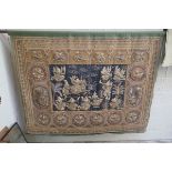 Fine antique Burmese tapestry - approx size W171cm H 138cm