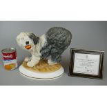 Royal Worcester Old English Sheepdog by Kenneth Potts L/E No 26/250 - Approx H: 23cm