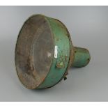 Vintage industrial green painted lamp