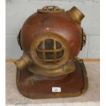 Vintage copper divers helmet