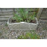 Stone trough planter