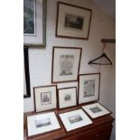 8 etchings to include local interest