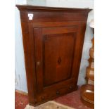 Antique oak corner cupboard