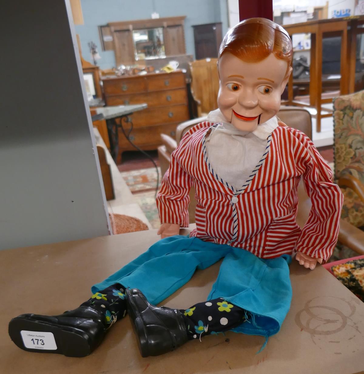 Vintage ventriloquist dummy - Jolly Jim - As seen on Tuesday evenings Bidding Rooms on the BBC