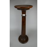Carved mahogany torchere - Approx. height 67cm