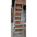 Vintage wooden fruit pickers ladder