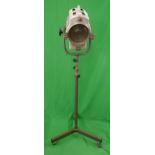 Vintage theatre spot light and stand