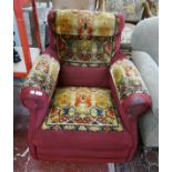 Antique carpet chair