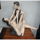 Art Deco figure - Approx H: 55cm
