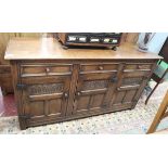 Good quality oak sideboard - Approx W: 166cm D: 50cm H: 86cm