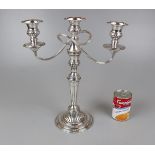 Silver plate candelabra by Elkington - Approx H: 37cm