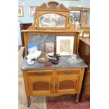 Satinwood wash-stand