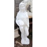 Large painted stone statue - Approx height: 130cm