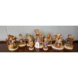 A selection of Goebel figurines with playtime theme after sister Marie Hummel's drawings. All