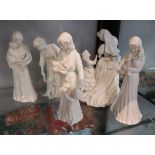Set of 5 Royal Worcester Maureen Halson figures