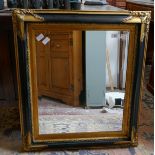 Bevelled glass mirror in gilt frame