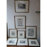 8 etchings to include local interest